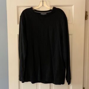 Free Fly Men’s Black Heavyweight Bamboo Long Sleeve Sweatshirt Top Size XL